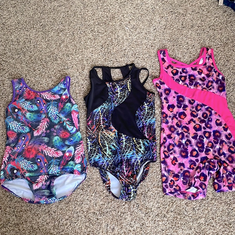 Lot of 3 - girls gymnastic size 8